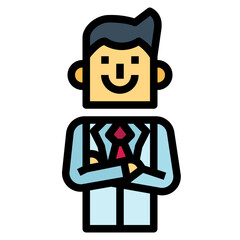 doctor filled outline icon style