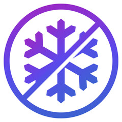 no frost icon with snowflake