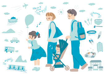 旅行のイラスト