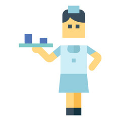 nurse flat icon style