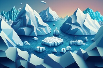 glacier landscape