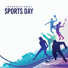 Sports Illustration Vector. Sports Day Illustration. Graphic Design for poster, banners, and flyer