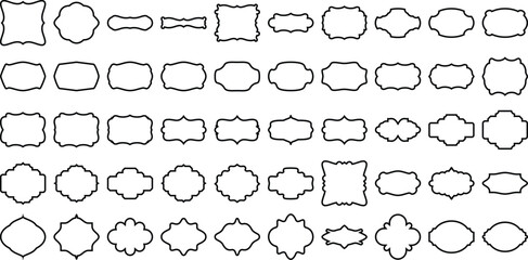 Emblem and Badge shape Set 50
