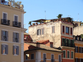 Old Apartment Buildings In Rome