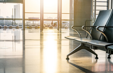 High-speed rail station waiting room background material