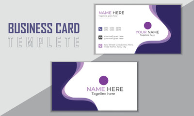 Simple Business Card, Creative Business Template, Corporate Visiting Card, Clean and Modern