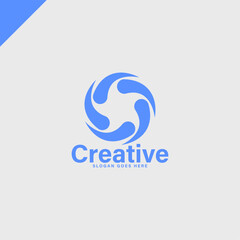 creative company modern minimalist logo