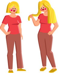 hair extension vector