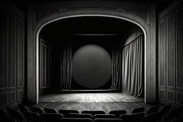 Empty theatre stage