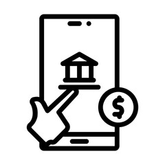 mobile banking icon