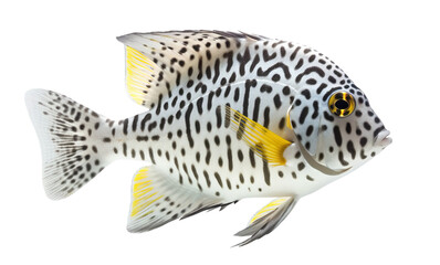 Tropical fish png - transparent background, exotic fish, isolated, generative ai