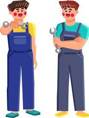 mechanic technician vector