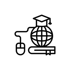 Online Education icon in vector. illustration