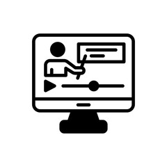 Video Lesson icon in vector. illustration