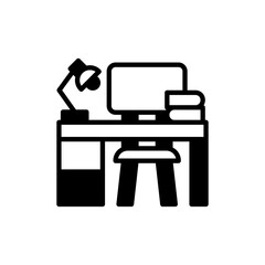 Student Desk icon in vector. illustration