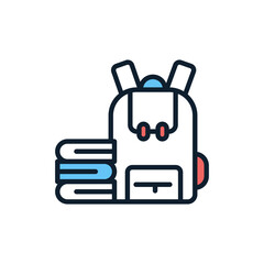 Back To School icon in vector. illustration