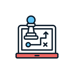 Digital Strategy icon in vector. illustration