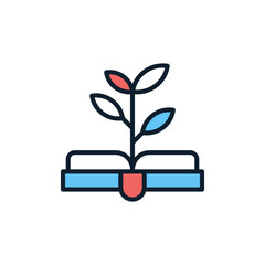 Knowledge Growth icon in vector. illustration