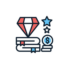 Knowledge is Wealth icon in vector. illustration