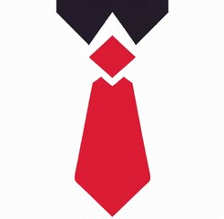 simple tie logo on white background