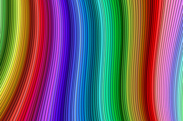 Farbenfrohe Streifen in Wellenoptik als farbenfrohe Textur
