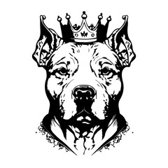 pitbull vector svg