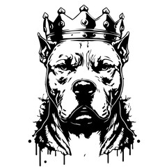 pitbull vector svg