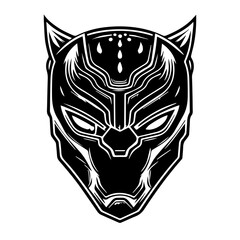 panther head vector svg