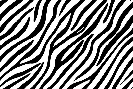 Zebra skin seamless pattern.  transparent png.
