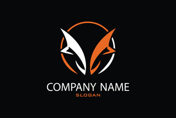 Monster esport mascot logo design with circle