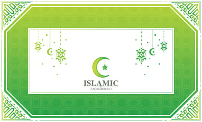 green ramadan kareem arabic background mandala style