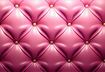 Pink luxury smooth shiny leather capitone background texture, for wallpaper or header.