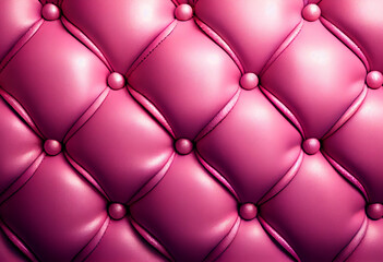 Pink luxury smooth shiny leather capitone background texture, for wallpaper or header.