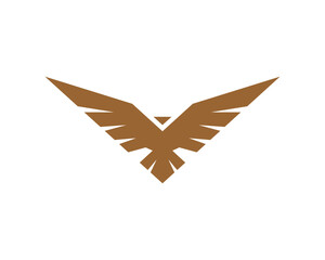 Abstract flying eagle vector illustration logo