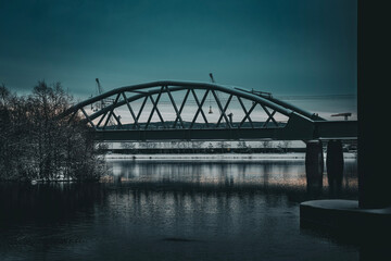 Fototapeta premium bridge over the river