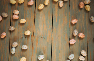 Fototapeta na wymiar background Easter eggs