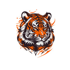 Obraz premium Tiger vector svg