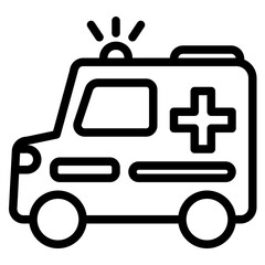 Ambulance car icon