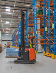 Forklift Driver in Distribution Warehouse