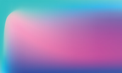 Vector Blue Purple Hologram Dreamy Background. Rainbow Iridescent Gradient. Minimalist Holographic Fluid Wallpaper. Neon Opalescent Banner. Modern Tech Music Design.
