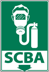 Self-Contained Breathing Apparatus Sign