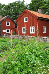Fototapeta na wymiar Himmelsberga, traditional agricultural village museum of Himmelsberga