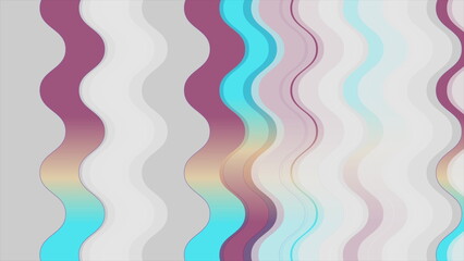 Geometric wavy stripes abstract background