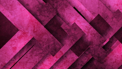 Pink abstract arrows grunge geometric background