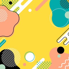 ウェブバナー_メンフィス_カラフル