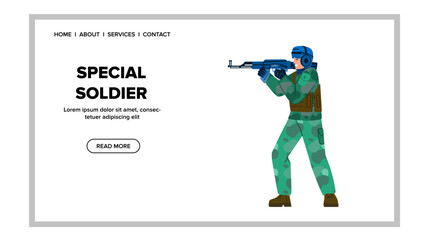 special soldier vector