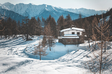 old house in the mountains