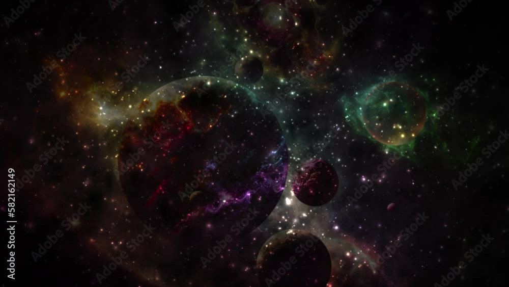Canvas Prints abstract space galaxy with stars and constellations futuristic with glow effect, abstract background