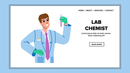 lab chemist vector