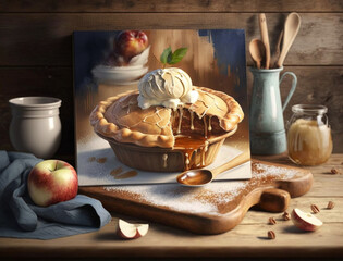 homemade apple pie, generative Ai